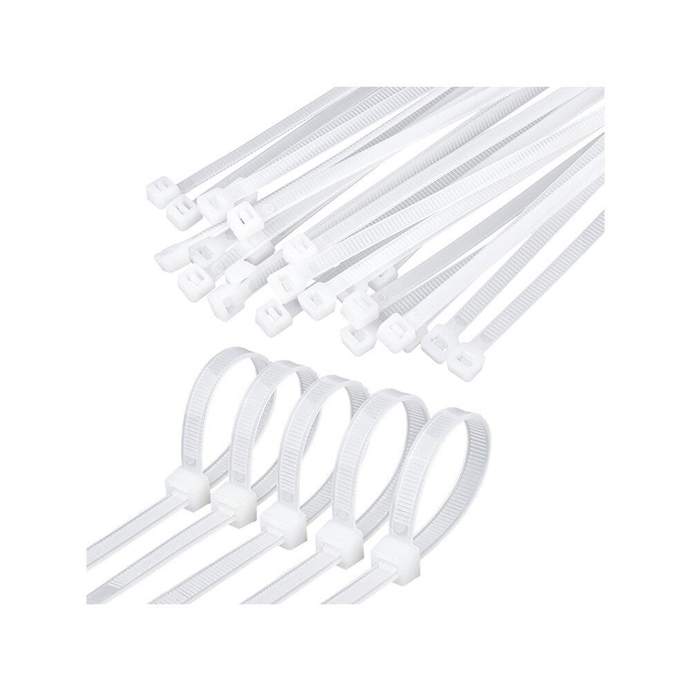 Kabelbinder Kabel Binder zur Befestigung weiß stabil Nylon 2,5x100mm 200 Stück - Easy2sell - Deluxe