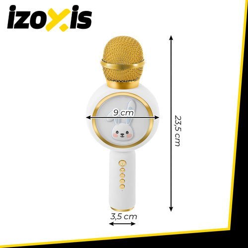 Kabelloses Karaoke - Mikrofon mit klarer Klangqualität, weiß - Easy2sell - Deluxe
