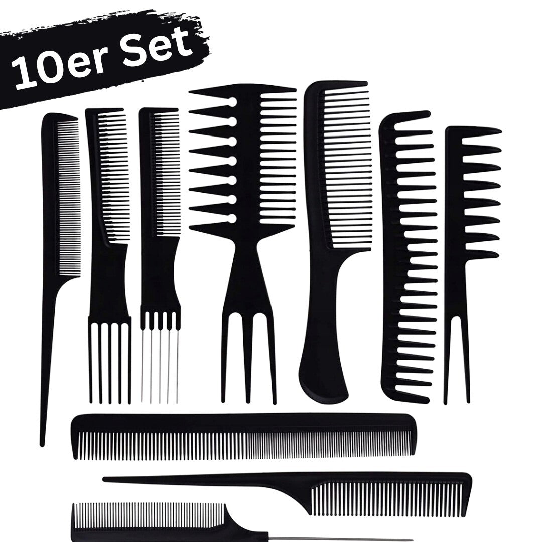 Kammset 10 - teilig für Haarstyling - Easy2sell - Deluxe
