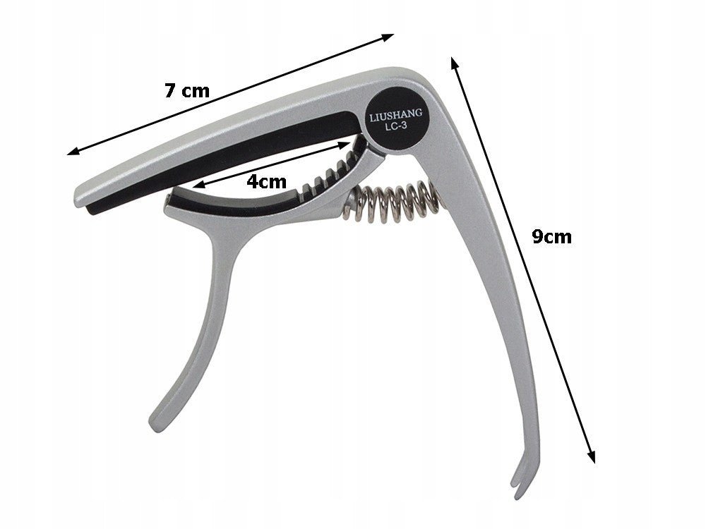 Kapodaster Metall Capodaster Capo Kapo - Akustische Elektrische Gitarre + Piks - Easy2sell - Deluxe