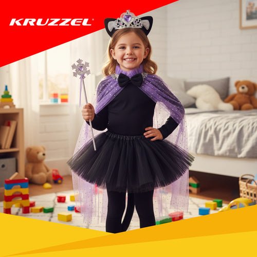 Kätzchenkostüm - 7 - teiliges Set Kruzzel 26474 - Easy2sell - Deluxe