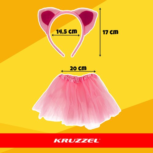 Kätzchenkostüm - Rosa 4 - teilig Kruzzel 26517 - Easy2sell - Deluxe