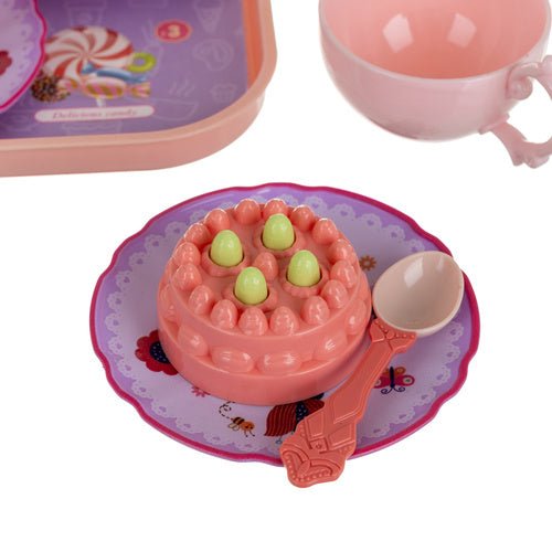 Kinder Teeservice im Koffer – 48 - teiliges Spielzeugset mit Gebäck - Easy2sell - Deluxe