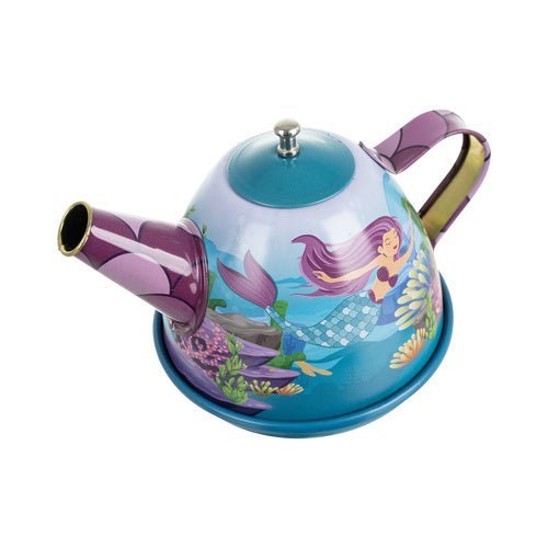 Kinder - Teeservice Meerjungfrau – 9 - teiliges Metall - Spielzeugset, Pastell - Easy2sell - Deluxe