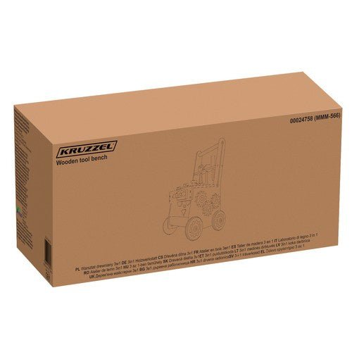 Kinderwerkstatt 3 - in - 1 Holzspielzeug Werkbank für Kinder ab 3 Jahren, Grau - Easy2sell - Deluxe