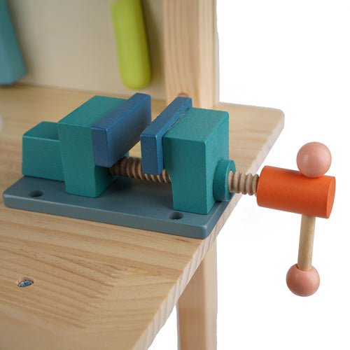 Kinderwerkstatt aus Holz – 3 - in - 1 DIY Werkbank Spielset Mehrfarbig - Easy2sell - Deluxe