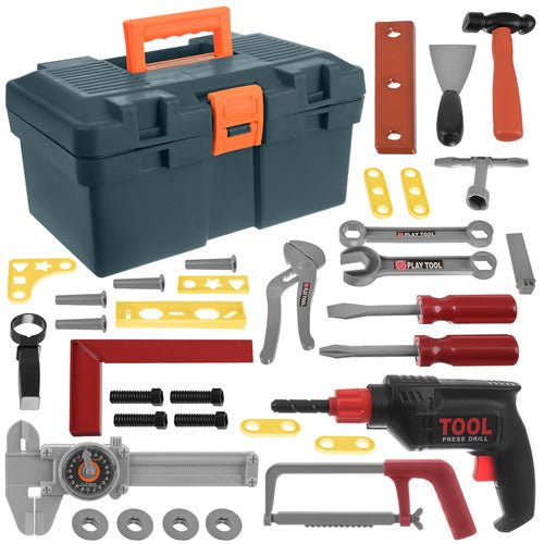 Kinderwerkzeugkasten Set 32 - teilig im Koffer mit beweglichen Teilen - Easy2sell - Deluxe