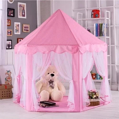 Kruzzel 23869 Kinderzelt „Schloss“, rosa