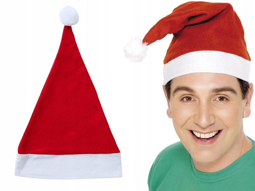 Klassische Weihnachtsmann Mütze mit Bommel - Easy2sell - Deluxe