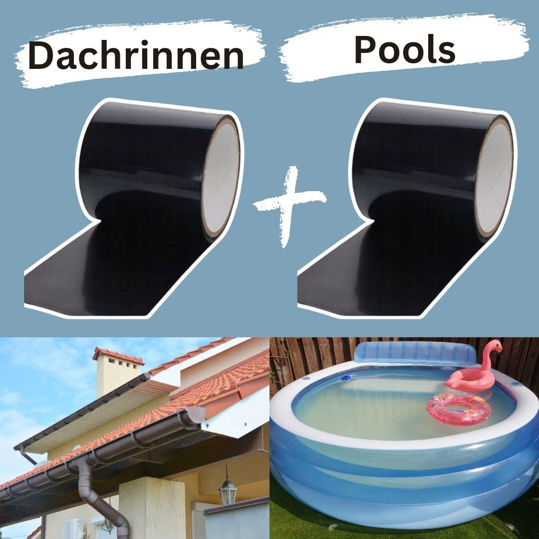 Klebeband wasserfest Reperatur Pool Dachrinne Reparaturkleber Abdichtung 2er Set - Easy2sell - Deluxe
