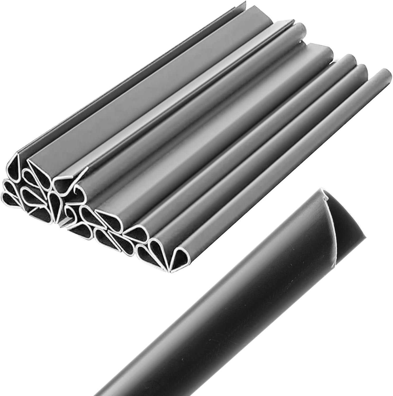 Klemmschienen Sichtschutzstreifen Zaunblende Zaunfolie Befestigungsclips PVC UV - Easy2sell - Deluxe