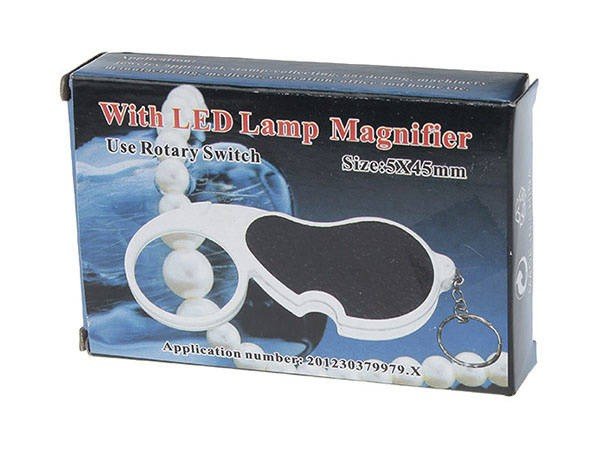 Kompakte LED - Lupe mit 4x Vergrößerung - ideal für Juweliere und Hobbyisten - Easy2sell - Deluxe
