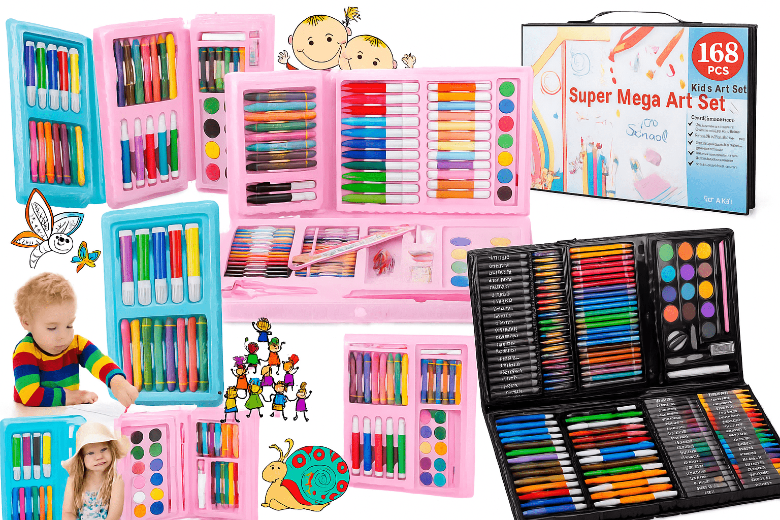 Kreatives Malkoffer Set für Kinder - Easy2sell - Deluxe