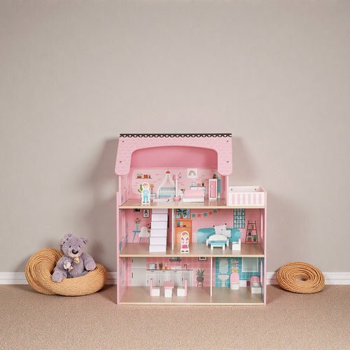 Kruzzel 26364 Puppenhaus aus Holz - Easy2sell - Deluxe