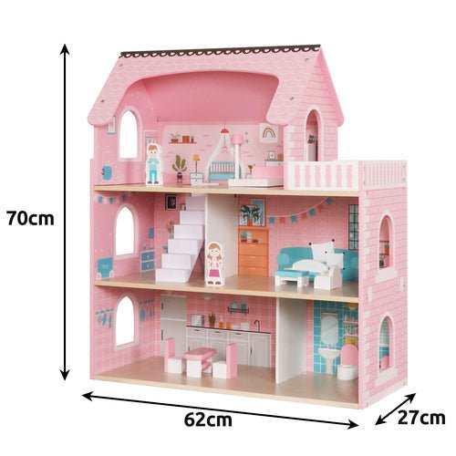 Kruzzel 26364 Puppenhaus aus Holz - Easy2sell - Deluxe