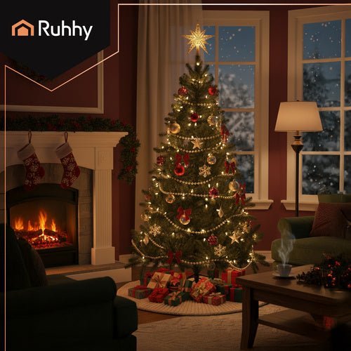Künstlicher Weihnachtsbaum 210 cm – Realistische Tanne in Grün aus PVC - Easy2sell - Deluxe