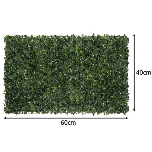 Künstliches Buchsbaum Heckenpaneel 60x40cm - Grüne Sichtschutzmatte 1 Stück - Easy2sell - Deluxe