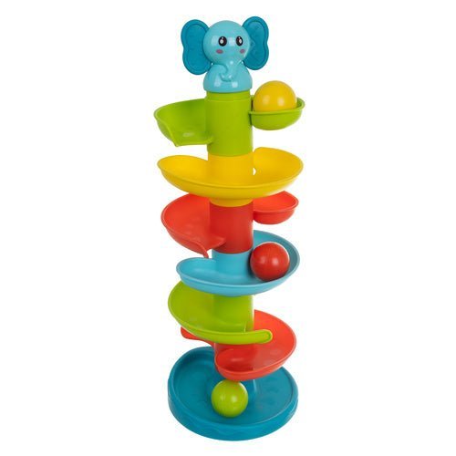 Kugelturm Kugelbahn mit Spiralbahn und 6 Bällen – Lernspielzeug ab 18 m - Easy2sell - Deluxe