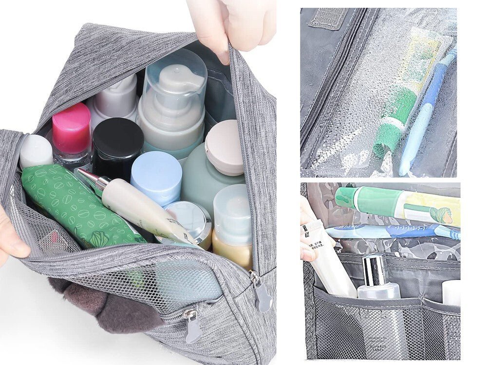 Kulturbeutel Kulturtasche Kosmetiktasche zum Aufhängen bei Reisen Damen & Herren - Easy2sell - Deluxe