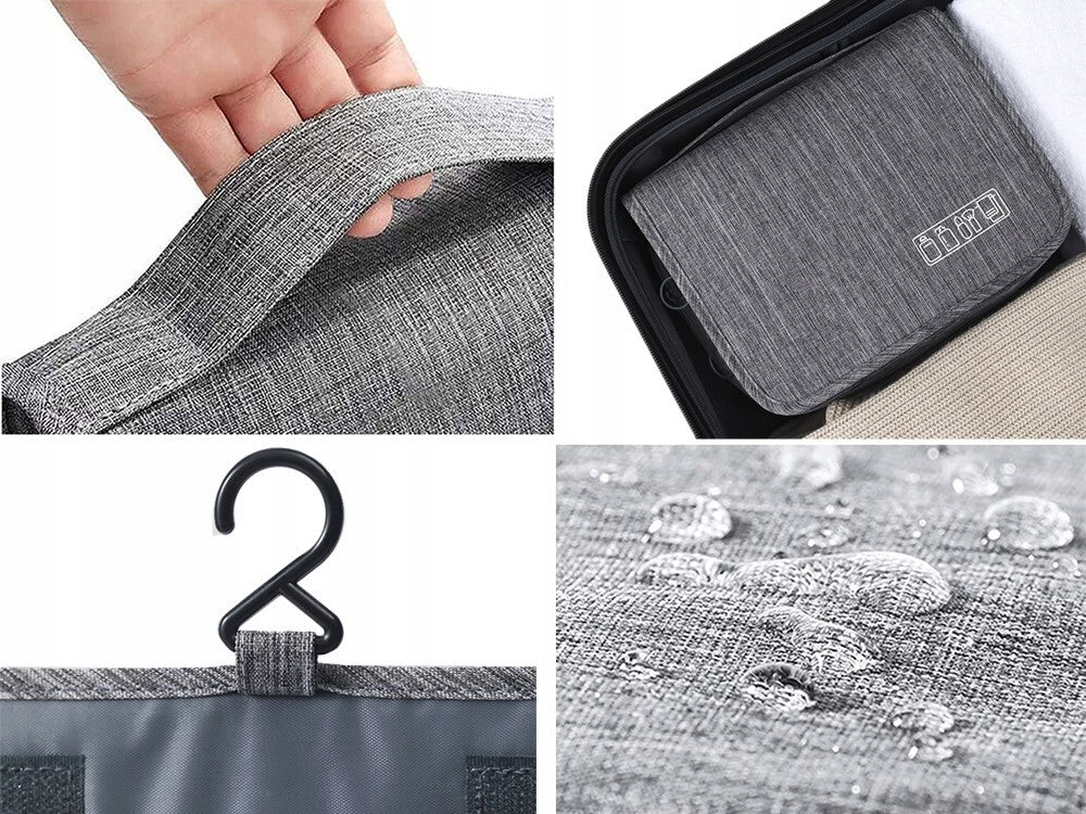 Kulturbeutel Kulturtasche Kosmetiktasche zum Aufhängen bei Reisen Damen & Herren - Easy2sell - Deluxe