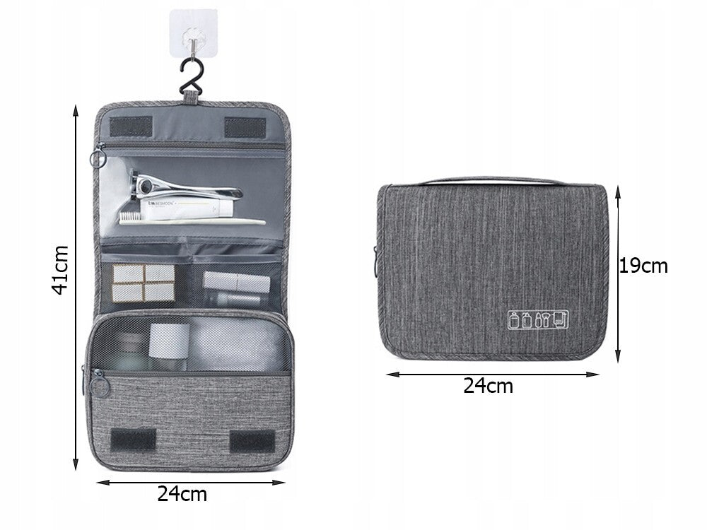 Kulturbeutel Kulturtasche Kosmetiktasche zum Aufhängen bei Reisen Damen & Herren - Easy2sell - Deluxe