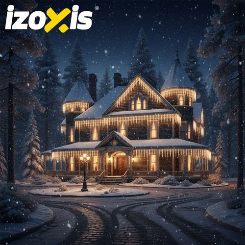 LED Eiszapfen Lichterkette Außen 22,5m Warmweiß 500 LEDs 8 Modi IP44 - Easy2sell - Deluxe