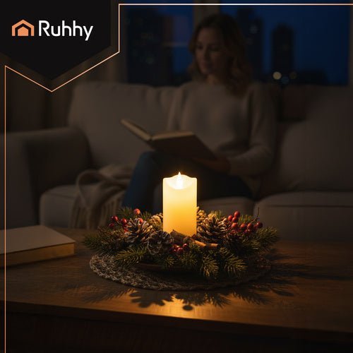 LED - Kerze mit Flammeneffekt – Grablicht Einsatz Warmweiß 12,5cm 1 Stück - Easy2sell - Deluxe