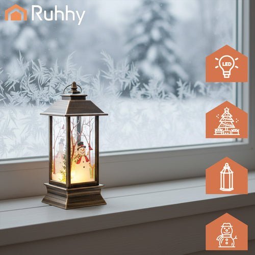 LED Laternenset in Kupfer – Dekorative Laternen für Weihnachten, 3er Set - Easy2sell - Deluxe
