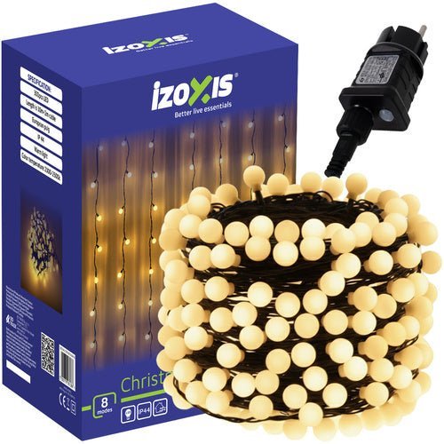 LED Lichterkette 300 LEDs 30m Warmweiß – 8 Modi IP44 Außen & Innen - Easy2sell - Deluxe