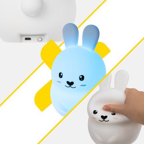 LED Nachtlampe Kaninchen – RGB Kinder Nachtlicht aus Silikon mit Fernbedienung - Easy2sell - Deluxe