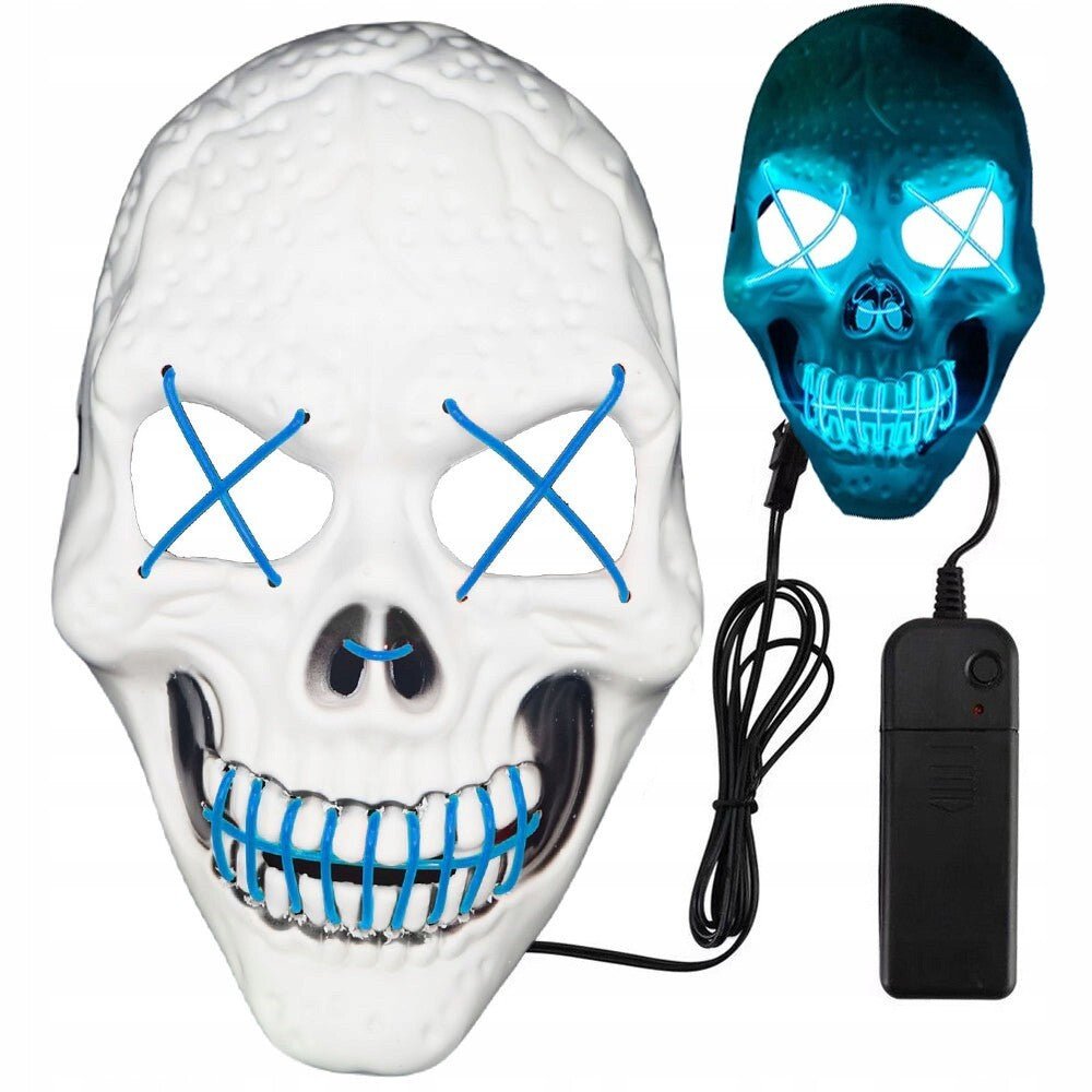 LED Totenkopf Maske Schädel Horror Grusel Verkleidung Kostüm für Halloween - Easy2sell - Deluxe
