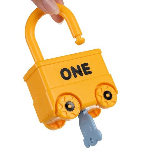 Lernspielzeug Autos mit Vorhängeschlössern und Schlüsseln, 6er Set ABS - Easy2sell - Deluxe