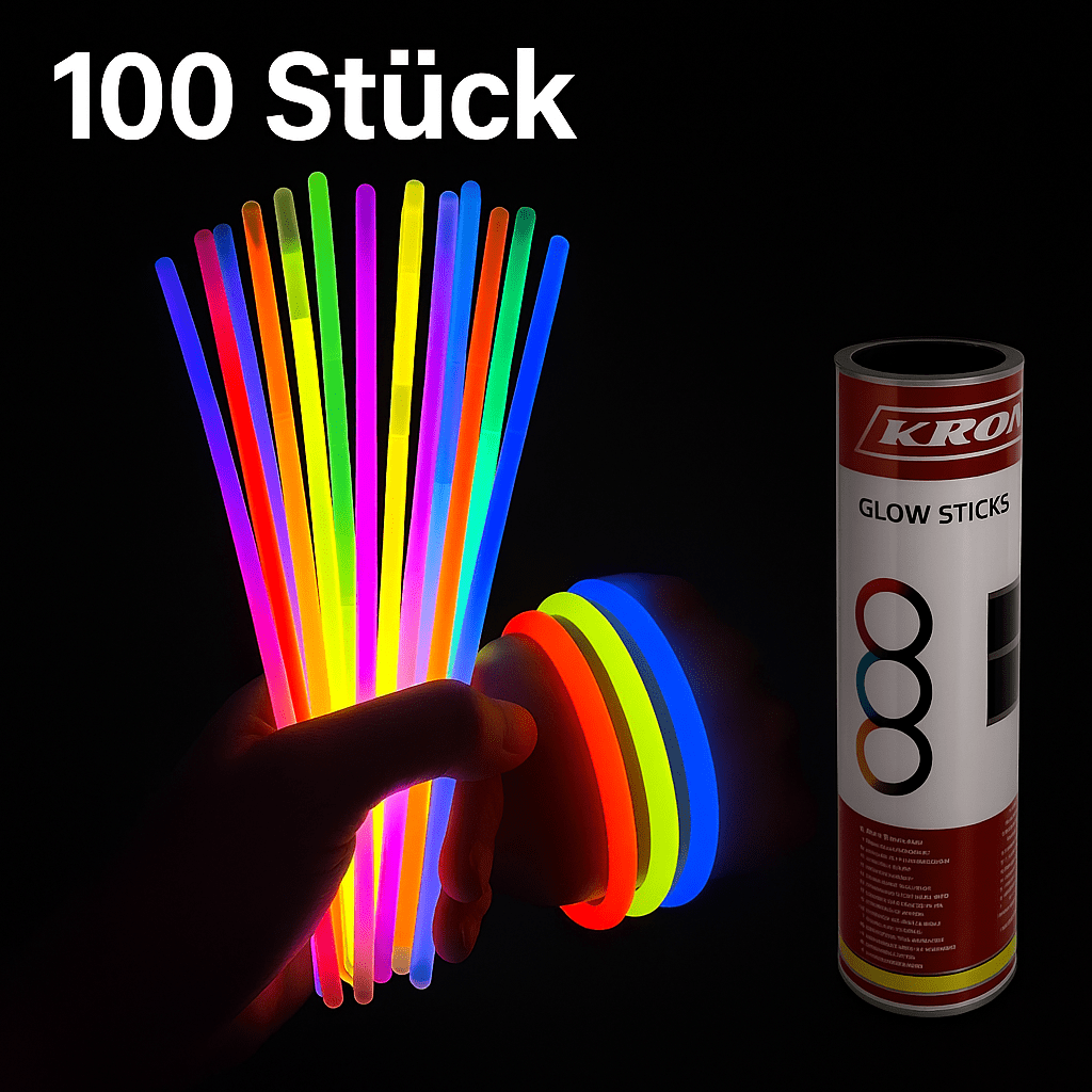 Leuchtende Knicklichter Set 100 Stück - Easy2sell - Deluxe