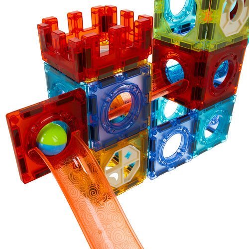 Magnetbausteine Kugelbahn Set – 96 Teile 3D Konstruktionsspielzeug Bunt - Easy2sell - Deluxe