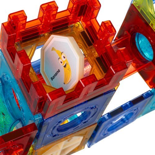 Magnetbausteine Kugelbahn Set – 96 Teile 3D Konstruktionsspielzeug Bunt - Easy2sell - Deluxe