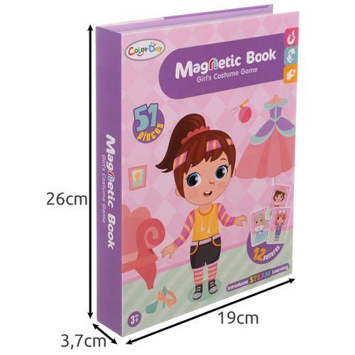 Magnetisches Puzzle Buch – 51 - teiliges Ankleidespiel für Kinder, Bunt - Easy2sell - Deluxe