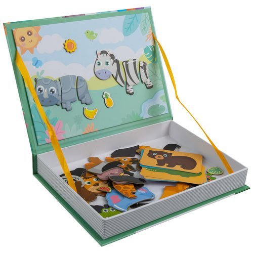 Magnetpuzzle Tiere Montessori Lernspielzeug – Magnetbuch Set mit 47 Teilen - Easy2sell - Deluxe