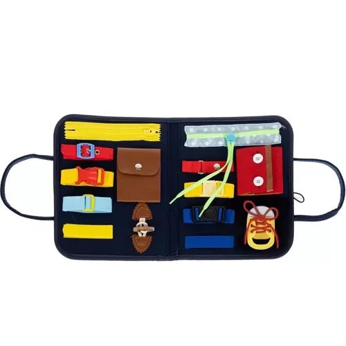 Manipulationsbrett für Kinder – Montessori Sensory Toy aus Filz, 14 - teilig - Easy2sell - Deluxe