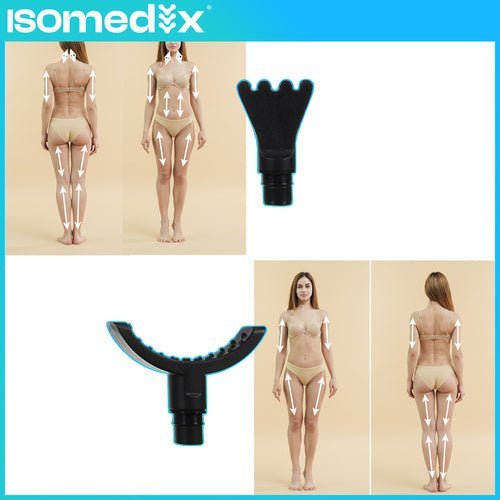 Massagepistole Massagegerät mit 30 Stufen und 12 Aufsätzen – Schwarz - Easy2sell - Deluxe