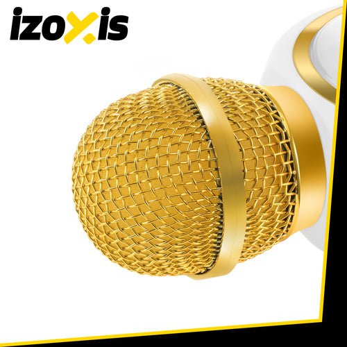 Mikrofon karaoke bezprzewodowy biały Izoxis 27047 - Easy2sell - Deluxe