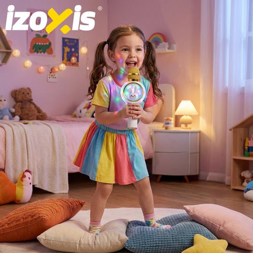 Mikrofon karaoke bezprzewodowy biały Izoxis 27047 - Easy2sell - Deluxe