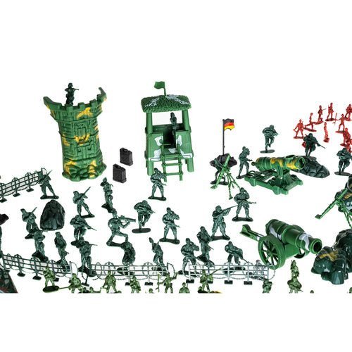 Militär Spielzeug Set mit 300 Soldaten Figuren, Panzer und Koffer - Easy2sell - Deluxe