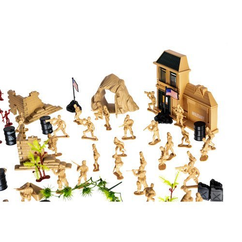 Militär Spielzeug Set mit 300 Soldaten Figuren, Panzer und Koffer - Easy2sell - Deluxe