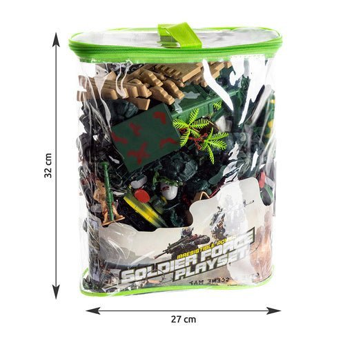 Militär Spielzeug Set mit 300 Soldaten Figuren, Panzer und Koffer - Easy2sell - Deluxe