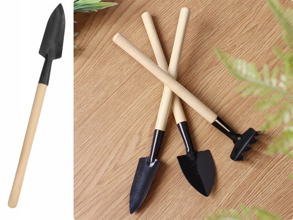 Mini Gartenwerkzeug Gartengeräte Set Schaufel Rechen Spaten Topfpflanzen 3teilig - Easy2sell - Deluxe