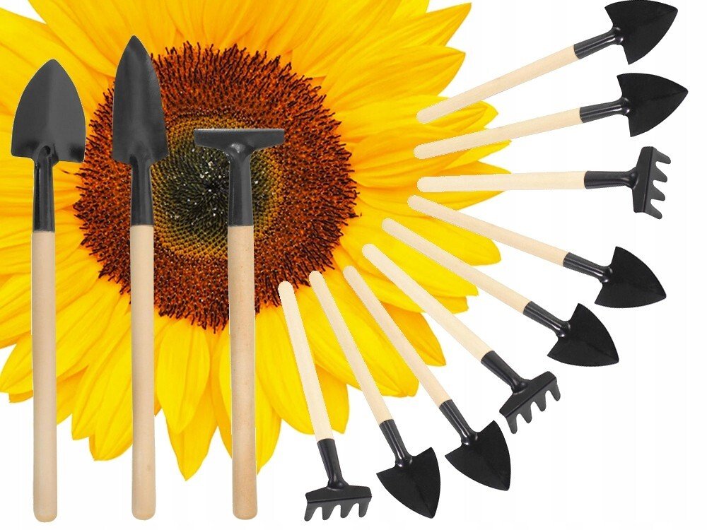 Mini Gartenwerkzeug Gartengeräte Set Schaufel Rechen Spaten Topfpflanzen 3teilig - Easy2sell - Deluxe