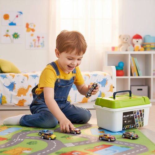 Motorisierte Autos im Koffer, 50 - tlg. 26603 - Easy2sell - Deluxe