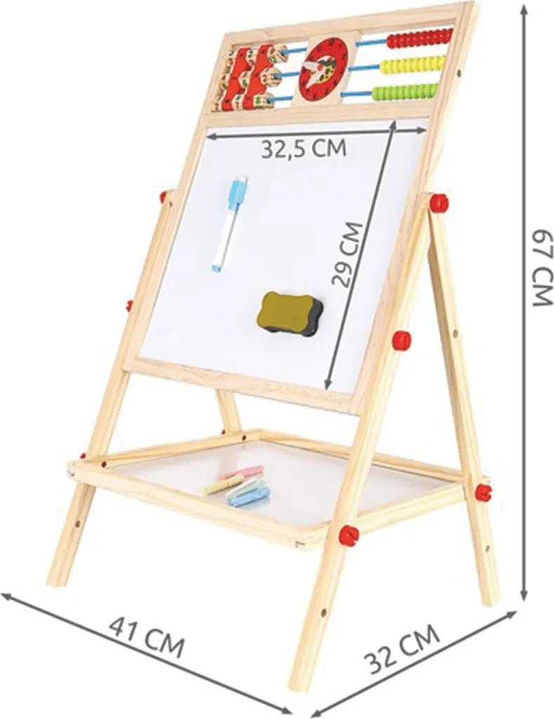 Multifunktionale Holztafel für Kinder - Easy2sell - Deluxe
