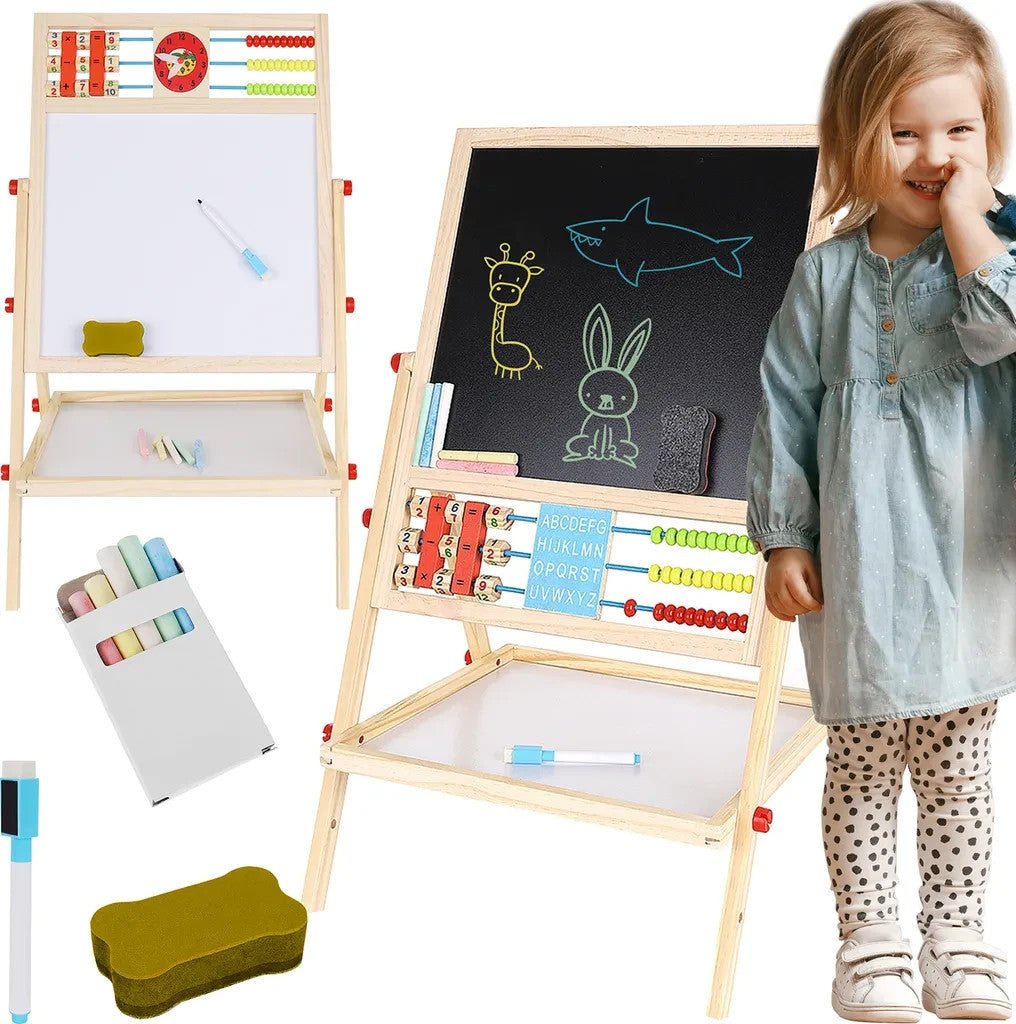 Multifunktionale Holztafel für Kinder - Easy2sell - Deluxe