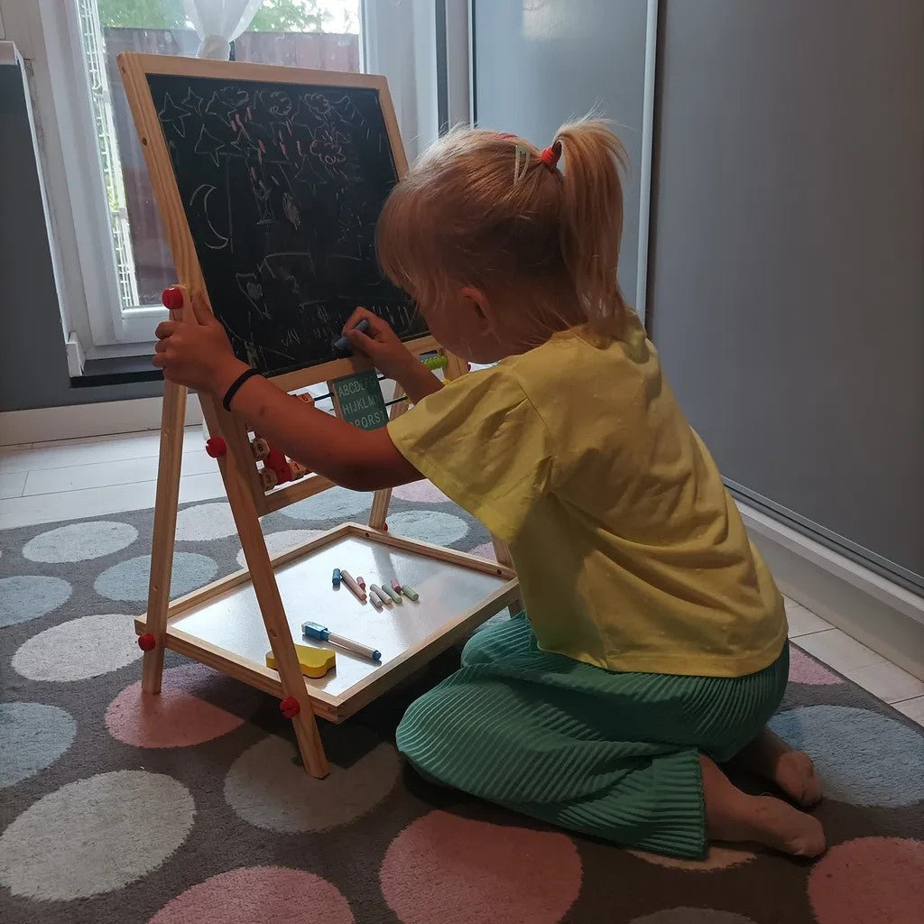 Multifunktionale Holztafel für Kinder - Easy2sell - Deluxe